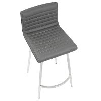 B26-MSNSW-WLGY2 Contemporary Gray Swivel Counter Height Stool (Set of 2) - Mason-8
