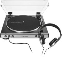 AT-LP60XHP/TURNTABLE WITH HEADPHONES Audio-Technica AT-LP60XHP Stereo Turntable with Headphones - Gunmetal & Black-2