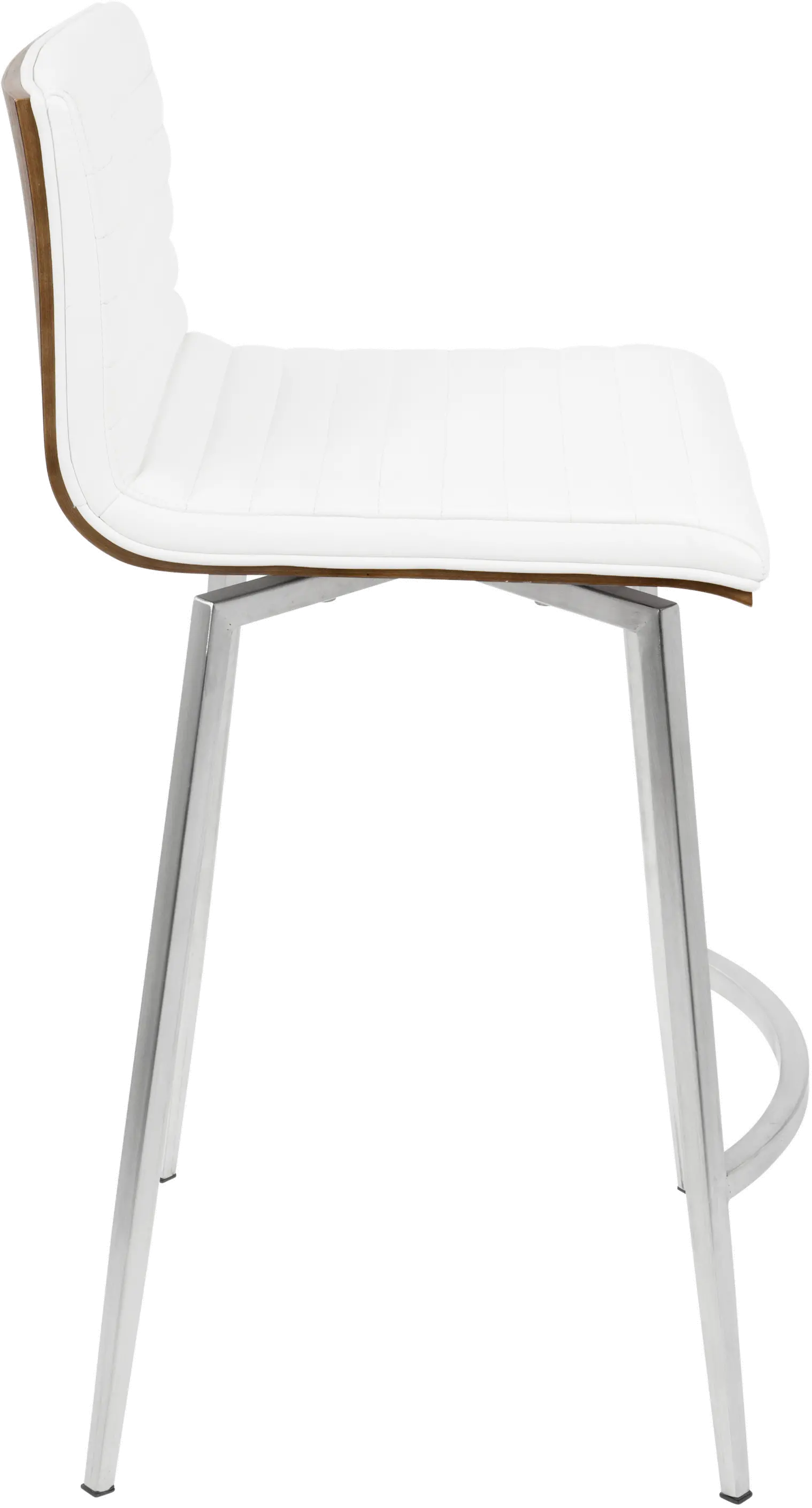 B26-MSNSW-WLW2 Contemporary White Swivel Counter Height Stool (Set of 2) - Mason-5