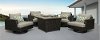 5PC:PRTFNO/ESPR-SET Espresso Brown 5 Piece Patio Fire Pit Group - Portofino