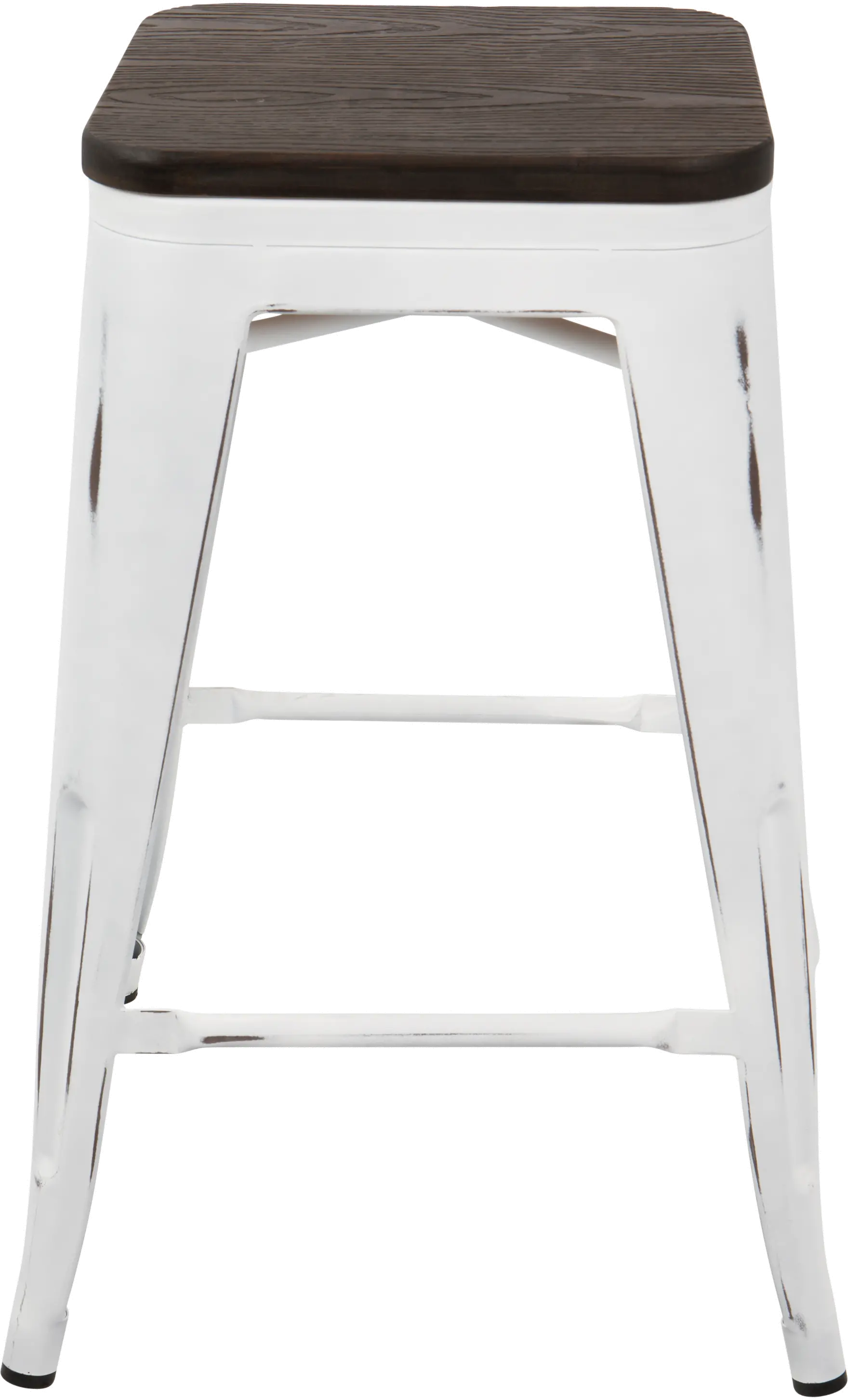 CS-OR-VW-E2 Industrial White Stackable Counter Height Stool (Set of 2)- Oregon-2