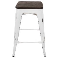 CS-OR-VW-E2 Industrial White Stackable Counter Height Stool (Set of 2)- Oregon-2