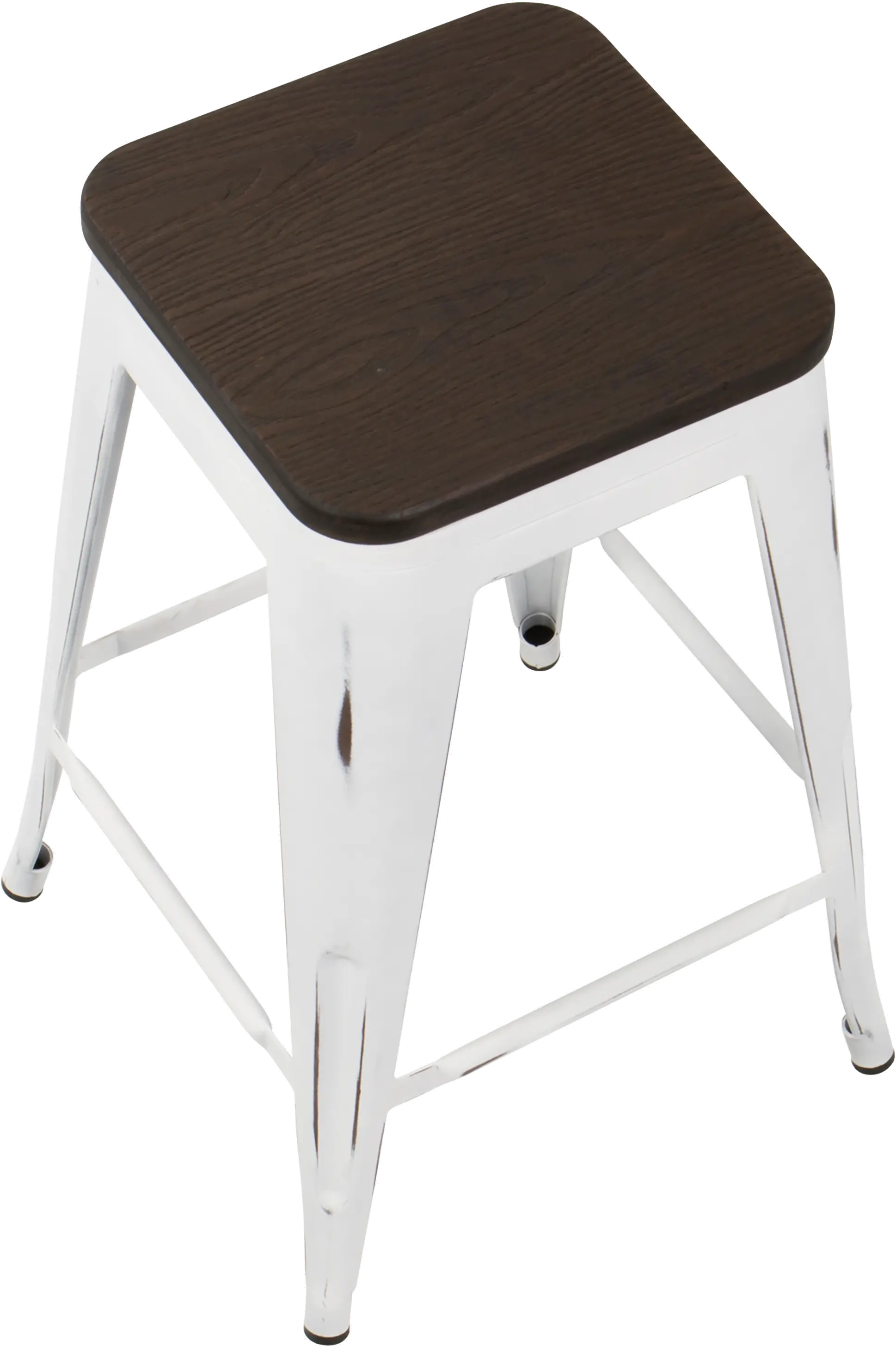 CS-OR-VW-E2 Industrial White Stackable Counter Height Stool (Set of 2)- Oregon-4