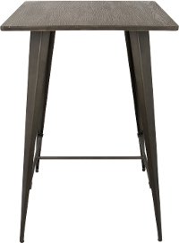 BT-TW-OR-DKE-AN Industrial Antique Metal Pub Table - Oregon-2