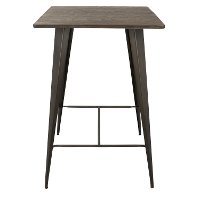 BT-TW-OR-DKE-AN Industrial Antique Metal Pub Table - Oregon-3