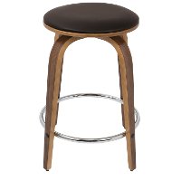 CS-PRTCF-WL-BN2 Brown swivel Counter Height Stool (Set of 2) - Porto-5
