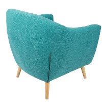CHR-AH-RKWL-TL Mid Century Modern Teal Accent Chair - Rockwell-3