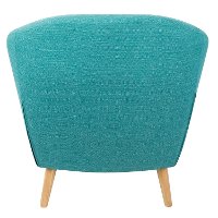 CHR-AH-RKWL-TL Mid Century Modern Teal Accent Chair - Rockwell-4