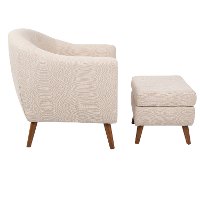 C2-AH-RKWL-BG Mid Century Modern Beige Chair and Ottoman - Rockwell-2