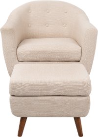 C2-AH-RKWL-BG Mid Century Modern Beige Chair and Ottoman - Rockwell-4