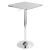 BT-TLBISTRO23SQ Bistro Adjustable Silver Square Bar Table