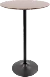 TB-PEB BK+WL Pebble Black Adjustable Table