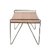 TBC-LOFT-WL-BK Mid Century Modern Walnut Coffee Table - Loft