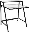 OFD-TM-2TIER-CL Black 2-Tier Contemporary Desk - 2 Tier