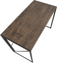 OFD-DKTA-BK-BN Black and Walnut Industrial Desk - Dakota-2
