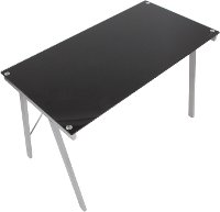 OFD-TM-PBLNK-BK Contemporary Black and Silver Office Desk - Exponent-2