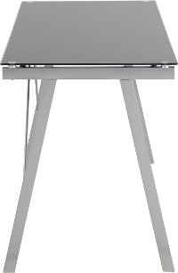 OFD-TM-PBLNK-BK Contemporary Black and Silver Office Desk - Exponent-3
