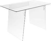OFD-TM-GLACE Modern Clear Glass Desk - Glacier-5
