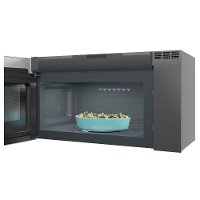 KIT GE Profile 4 Piece Gas Appliance Package with French Door Refrigerator - Stainless Steel-4