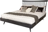 Distressed Gray Queen Shaker Platform Bed - Modern Eclectic-5