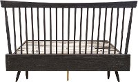 Distressed Gray Queen Shaker Platform Bed - Modern Eclectic-6