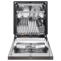 KIT LG 4 Piece Electric Kitchen Appliance Package with Door in Door Smart Refrigerator - Black Stainless Steel-3