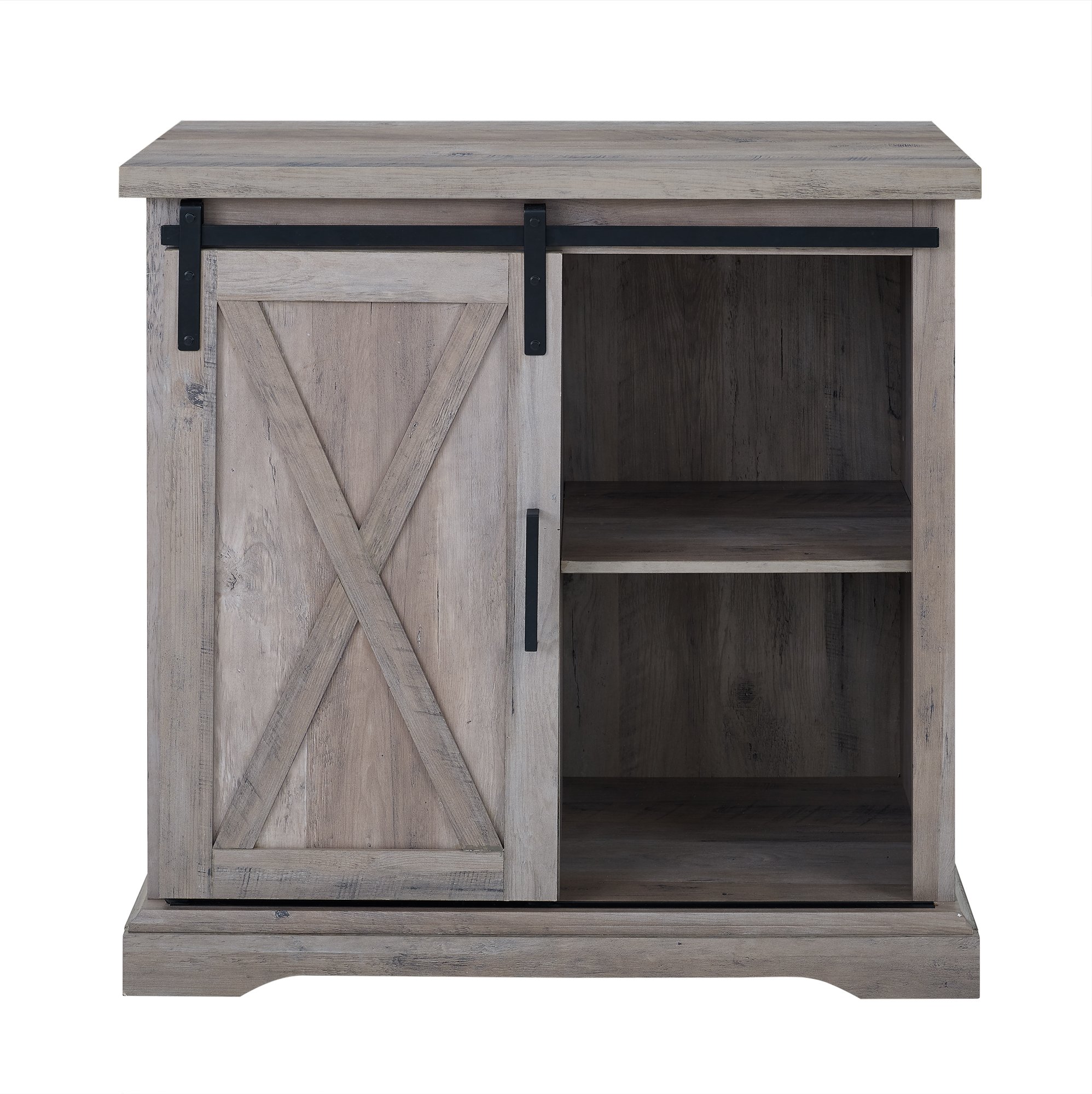 AF32ALXDGW Rustic Farmhouse Gray Buffet - Barn Door-3