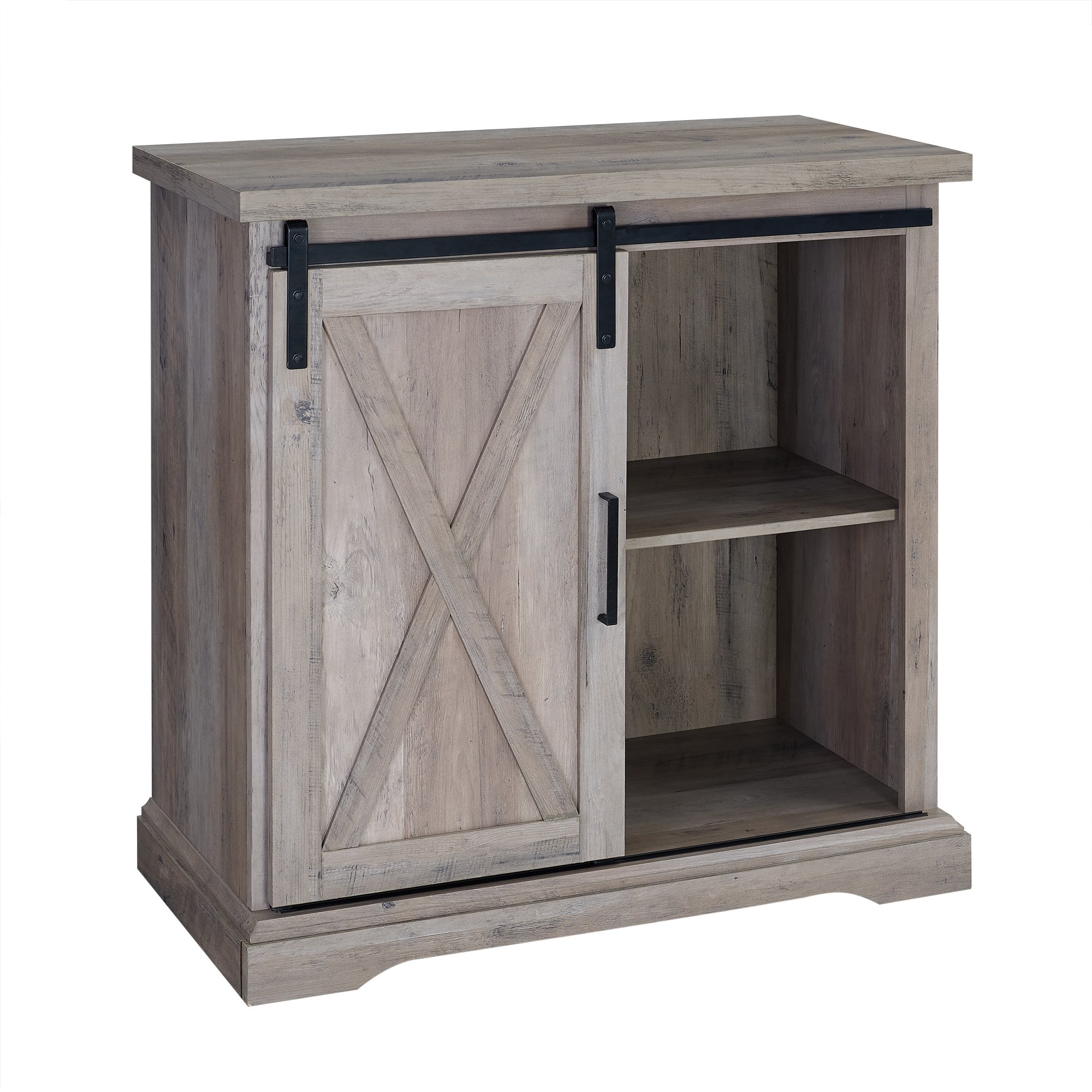 AF32ALXDGW Rustic Farmhouse Gray Buffet - Barn Door-4