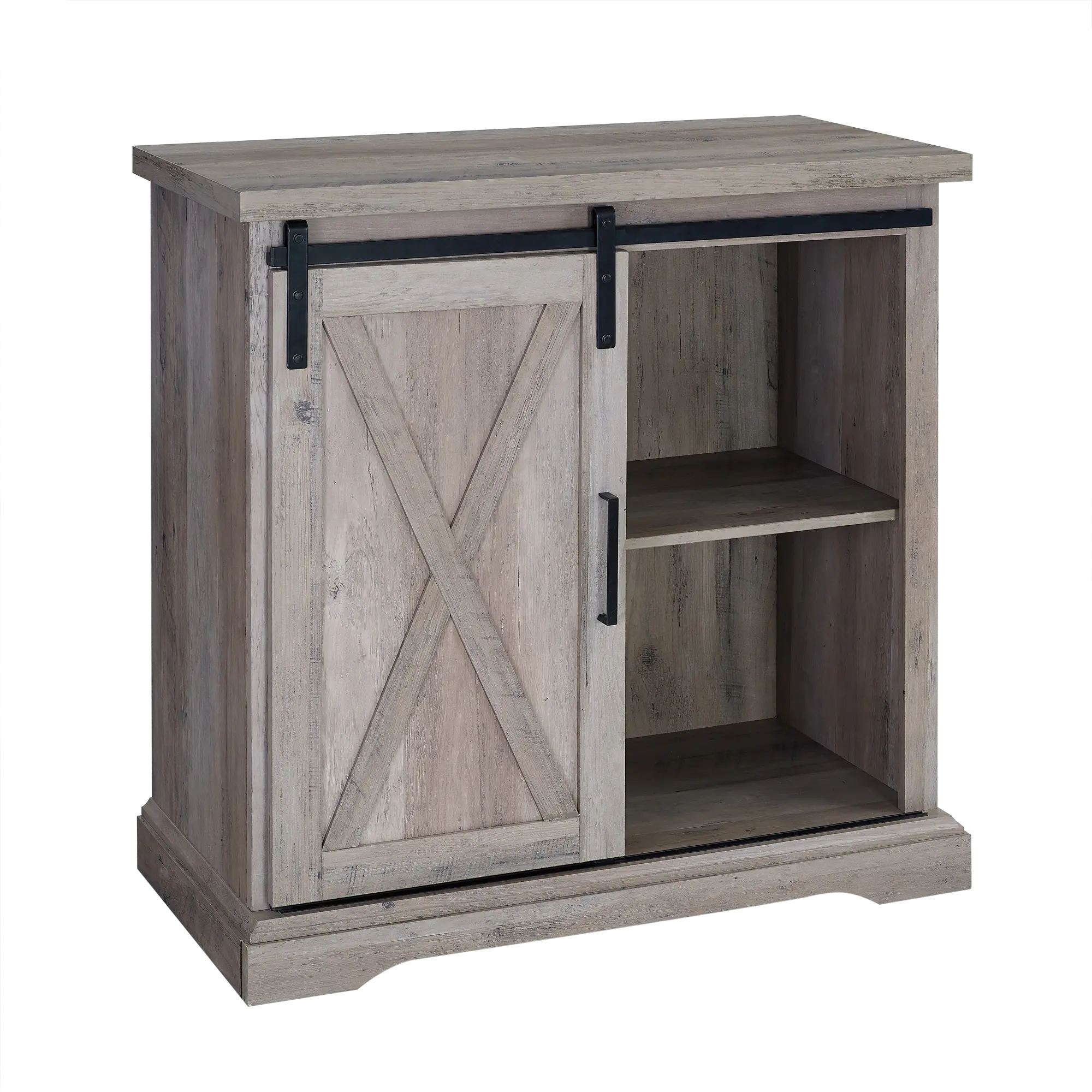 AF32ALXDGW Rustic Farmhouse Gray Buffet - Barn Door-4