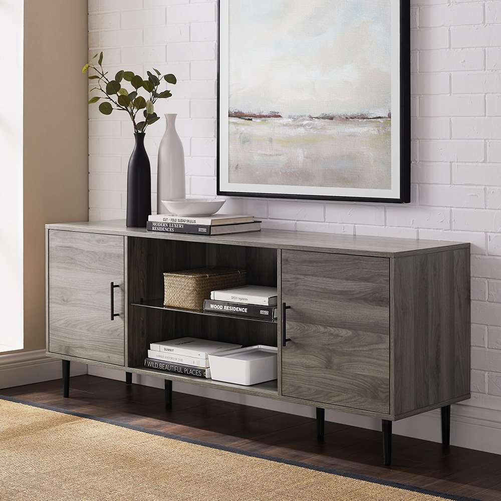 W60NOR2DSG Gray 60 inch TV Stand - Nora-2