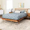 BQSPINCA Modern Caramel Brown Queen Spindle Platform Bed - Walker Edison
