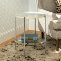 Glam Marble Round Side Table - Simone-2