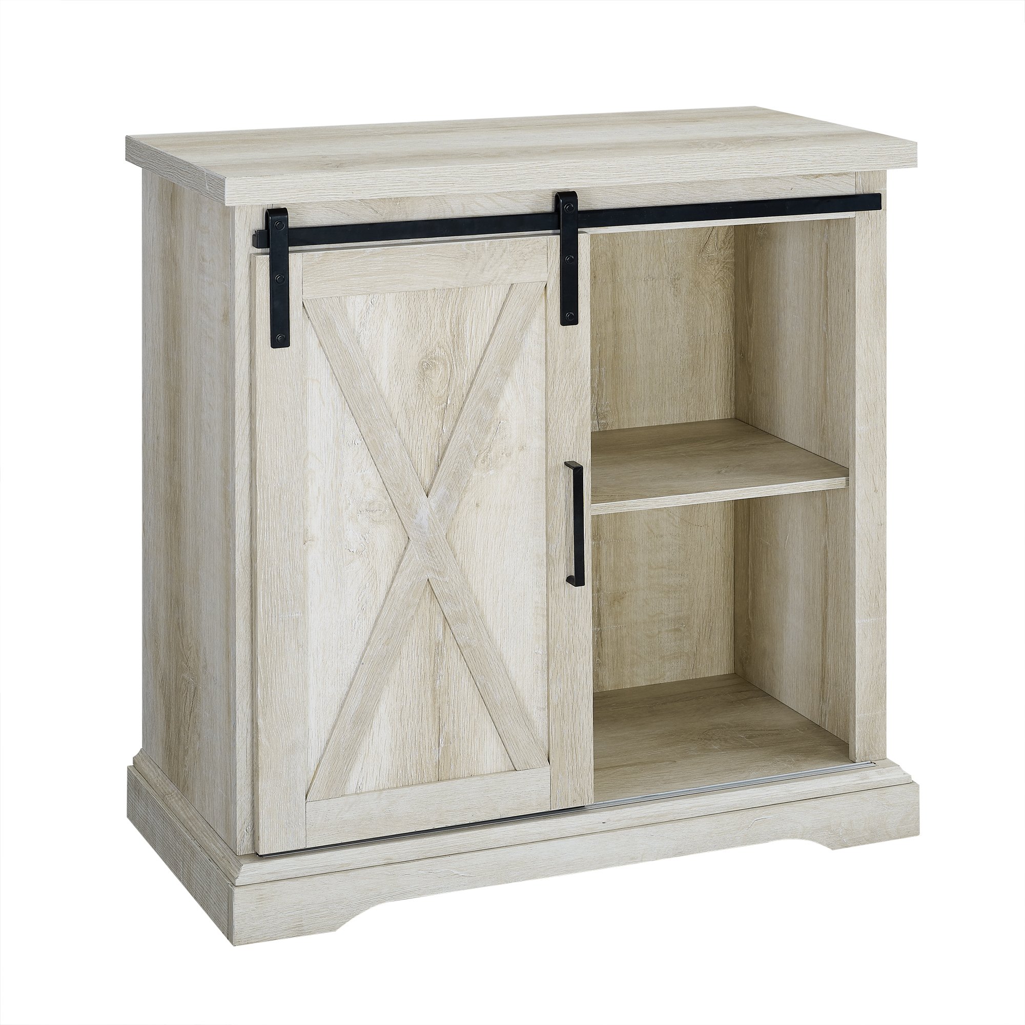 AF32ALXDWO Rustic Farmhouse White Oak Buffet - Barn Door-4