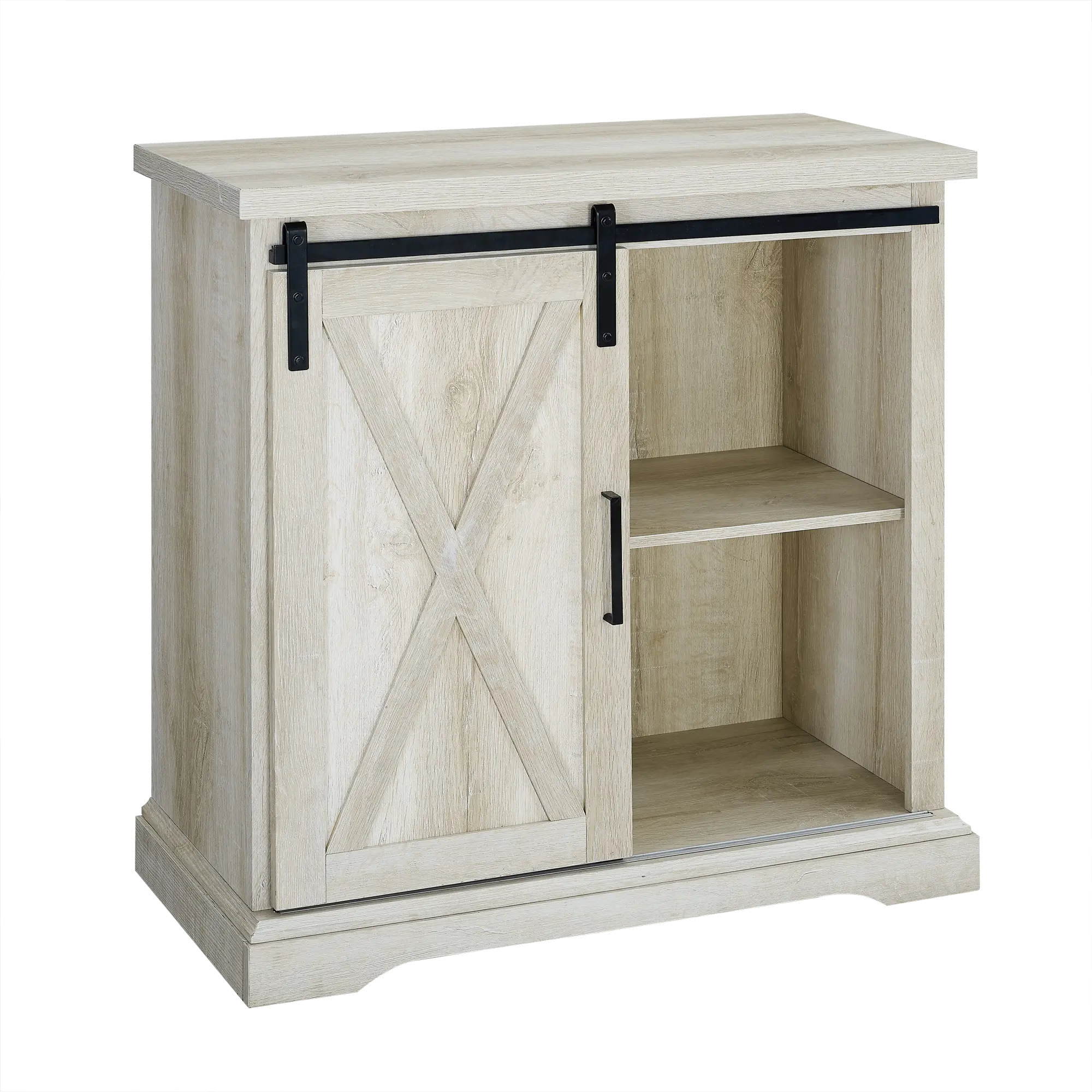 AF32ALXDWO Rustic Farmhouse White Oak Buffet - Barn Door-4