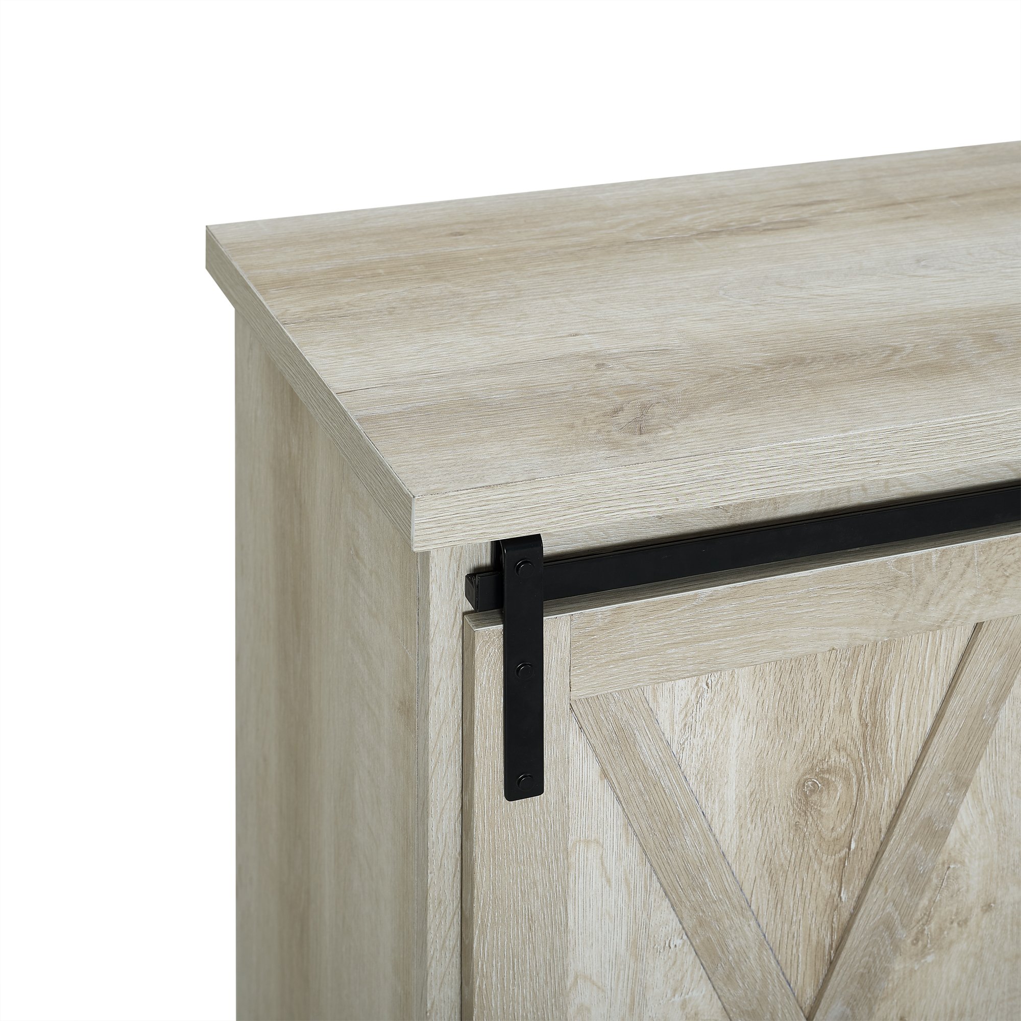 AF32ALXDWO Rustic Farmhouse White Oak Buffet - Barn Door-5