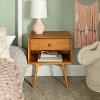Mid Century Caramel Brown Nightstand