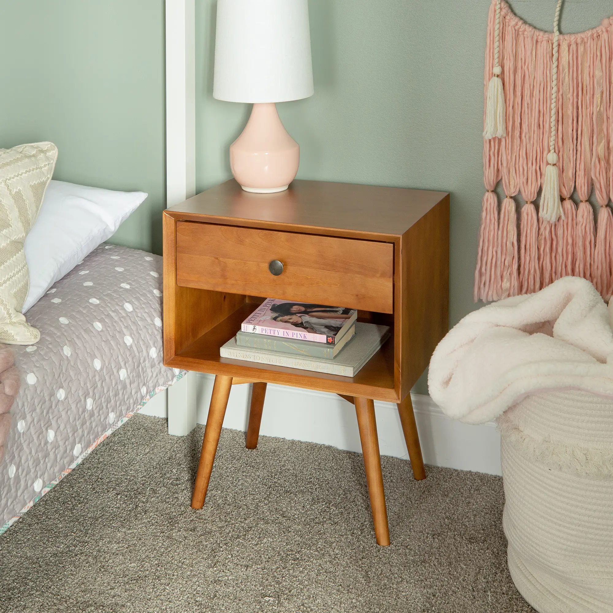 BR25MC1DCA Mid Century Caramel Brown Nightstand-2