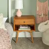 BR25MC1DCA Rosie Mid Century Caramel 1-Drawer Nightstand - Walker Edison