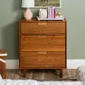 BR3DSLDRCA Sloane Mid-Century Modern Caramel Brown Chest - Walker Edison