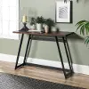 AF46MWETDW Industrial 46 inch Dark Walnut Entryway Table - Walker Edison