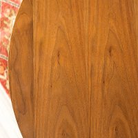 Mid Century Brown 45 Inch Round Dining Room Table-3