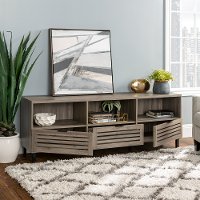 Slate Gray 70 inch Slat Door Console - Jackson-2