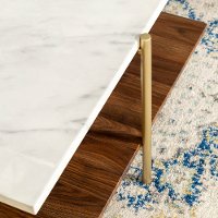 Mid Century Marble and Gold Coffee Table - Simone-3