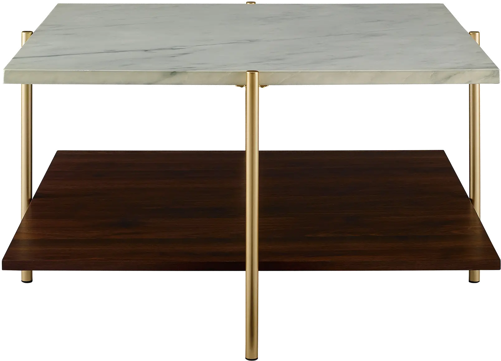 AF32SSQCTMGD Mid Century Marble and Gold Coffee Table - Simone-4