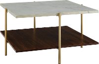 Mid Century Marble and Gold Coffee Table - Simone-5