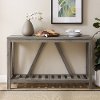 Rustic Gray Entryway Table - A-Frame