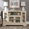 Washed White 52 Inch TV Stand - Highboy