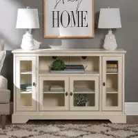 W52C32AWH Washed White 52 Inch TV Stand - Highboy