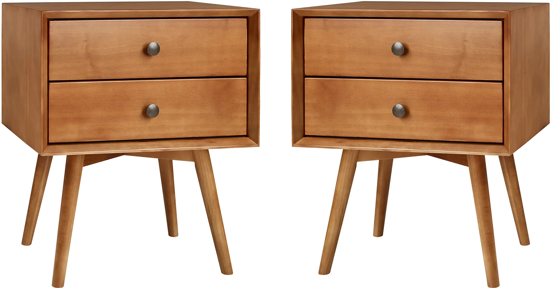 BR25MC2DCA Mid Century Modern Caramel Brown Nightstand-4