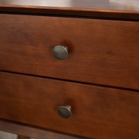 Mid Century Modern Walnut Brown Nightstand-3